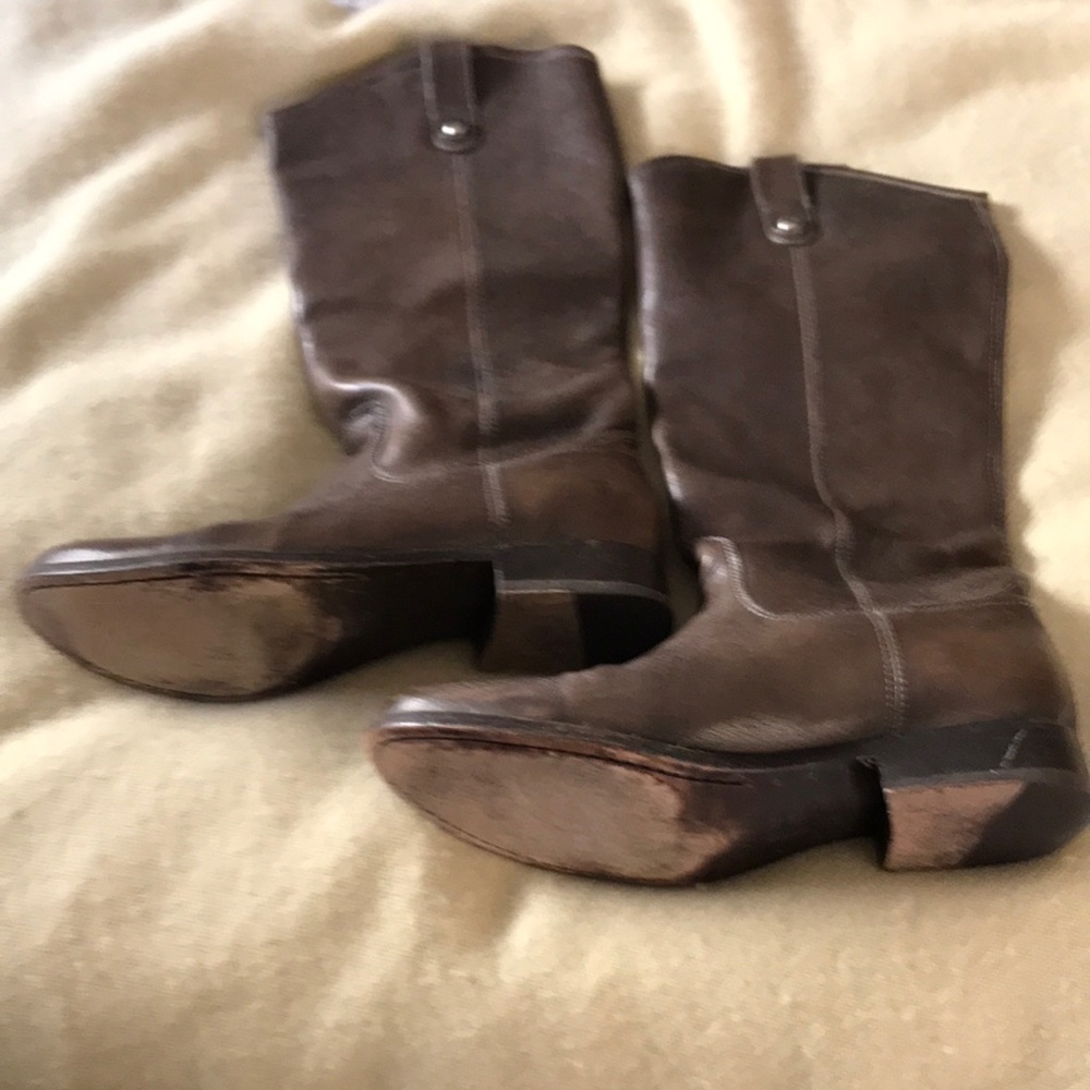 Frye 15” tall leather boots